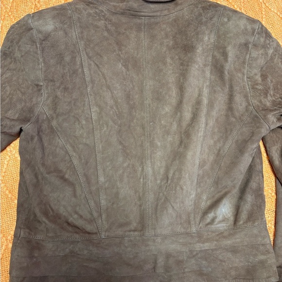Brown Suede Women's Jacket - Picture 7 of 7